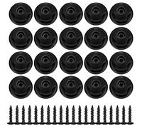 20 Pièces Crochet de Bâche Ronds, Crochets Boutons de Fixation, Crochet Ridelle de Bâche en Plastique pour Filet Remorque et Bache Remorque Véhicules