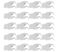 20 Pièces Crochet Mural Décoratif pour Cadres Photo, Acier Argenté, 18kg | Fixation Discrète à Griffes, Pose Rapide, pour Plaques de Plâtre, Bureaux et Appartements Loués