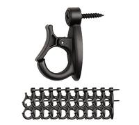 20 PièCes Crochets à Vis, Crochets Q-Hanger Crochet Guirlande Exterieur Piton à Visser Pour LumièRes De NoëL Crochets Pour Suspendre La Guirlande Lumineuse Led Et La DéCoration De FêTe De NoëL