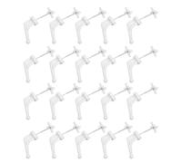 20 Pièces Crochets de Radiateur en Plastique Blanc pour Salle de Bain et | Montage Rapide sans Perçage, Usage Polyvalent, Finition Discrète, pour Panneaux Chauffants et Murs Clairs