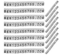 20 Pièces Cube D’affichage de Prix pour Bijoux, Plastique | Étiquette Chiffrée, Assemblage Réglable, Surface Lisse, Usage Fruits et Légumes, Boutique