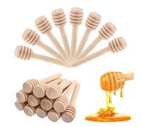 20 Pièces Cuillere a Miel en Bois,Mélangeurs à Miel en Bois,Cuillère à Miel Spirale Distributeur,Agitateur pour la collecte et la distribution de sirop de confiture de miel,empêcher les gouttes