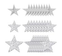 20 pièces d'autocollants étoiles à cinq branches, 10 pièces d'autocollants à broder, autocollants thermocollants pour vêtements, appliques en strass étoiles, patchs pour vêtements