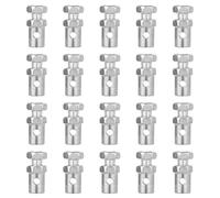 20 pièces de 1/8" Embouts de câble de frein d’accélérateur, bouchons de câble d’accélérateur, verrous, pinces pour câble de frein de kart à moteur, câble d’embrayage pour moto, vélo, tondeuse de
