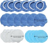 20 pièces de 6 pouces de tampon de polissage automobile