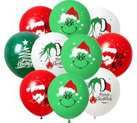20 pièces de ballons de Noël Noël ballons pour enfants décoration de Noël Noël ballons d'hélium pour Noël Nouvel An anniversaire fête de décoration