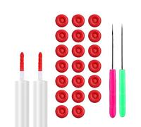 20 Pièces de Caulk Cap, Capuchon de Calfeutrage pour Sceller les Tuyaux de Calfeutrage avec 2 Aiguilles de Perçage Réutilisables pour Sceller et Conserver les Tubes de Calfeutrage