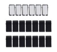 20 Pièces De Clips Acryliques Noirs, Mini Clips, Clips Autocollants, Adaptés À La Maison, Au Bureau, À L'École