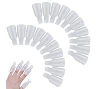 20 pièces de clips de trempage d'ongles, clips dissolvant vernis à ongles 2x0, 8 pouces, dissolvant réutilisable, vernis gel facile à utiliser pour les fournitures filles femmes