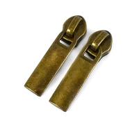 20 pièces de curseurs de fermeture éclair de 5# pour remplacement de couture de sac à main en nylon,D-Bronze,N° 5-20 pièces