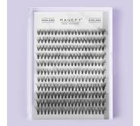 20 pièces de faux cils segmentés style queue de poisson 220-Cluster, style mixte avec différentes longueurs de cils bouclés, naturels et doux, convenant pour un usage quotidien et les voyages, style d