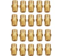 20 pièces de mamelon hexagonal pratique, raccord de mamelon, durable pour l'air de la conduite de carburant