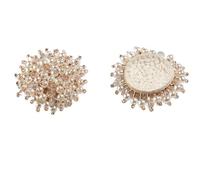 20 pièces de perles brillantes 37MM 1.4 ", boutons en strass à fleurs perlées for chaussures, décoration robe, bijoux cristal Pour Robes(Color4)