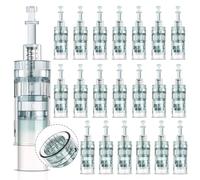 20 Pièces Dermapen M8 Cartouches d'Aiguilles de Rechange 16 Pins, Aiguilles Microneedling pour Derma Pen Ultima M8 M7S Système de Micro Aiguilles automatique à baïonnette 3 emplacements
