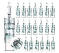 20 Pièces Dermapen M8 Cartouches d'Aiguilles de Rechange 36 Pins, Aiguilles Microneedling pour Derma Pen Ultima M8 M7S Système de Micro Aiguilles automatique à baïonnette 3 emplacements