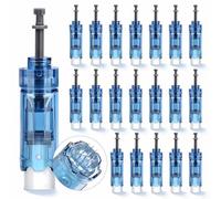 20 Pièces Dermapen M8S Cartouches 18 Pins, Microneedling Cartouche d'Aiguille de Rechange pour Ultima A8S M8S A9 Microneedling Stylo Derma Électrique (18Pins, 20Pièces)
