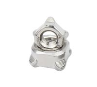 20 pièces DIN928 écrous à souder carrés en acier inoxydable M12/M10/M8/M4, écrou haute résistance for la construction(Silver Gray,M8)