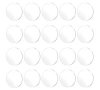 20 Pièces Disque Rond en Acrylique, Disque Acrylique Transparent Polyvalente, Thick Acrylic Disc pour Bricolage, Projets Artistiques et Décoration 5cm*1mm