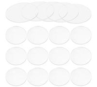 20 Pièces Disques Vierges Ronds en Acrylique Transparent | Matériau Léger et Solide, Grosse Clarté, Adaptés aux Bijoux, Œuvres Artistiques, Étiquettes et Porte-clés