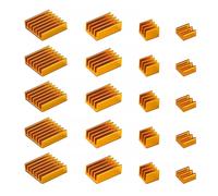 20 Pièces Dissipateurs de Chaleur pour Raspberry Pi 4 Modèle B, Aluminium Ensemble du Dissipateur Thermique avec Ruban Adhésif Thermo-Conducteur, pour Raspberry Pi 4B Dissipateurs.[V442]