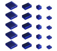 20 Pièces Dissipateurs de Chaleur pour Raspberry Pi 4 Modèle B, Aluminium Ensemble du Dissipateur Thermique avec Ruban Adhésif Thermo-Conducteur, pour Raspberry Pi 4B Dissipateurs.[V443]