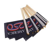 20 Pièces Drapeau à Main du 250e Anniversaire des États- Hampe | Bois et Polyester, Impression Vive, Assemblage Facile, Parade Extérieure