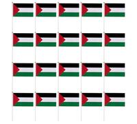 20 Pièces Drapeau à Main Palestine 28cm en Polyester