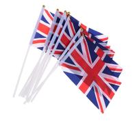 20 Pièces Drapeaux Britanniques, Polyester Plastique | Petits Drapeaux du Royaume-uni, Usage pour Supporters et Clubs Sportifs, Décoration Rapide