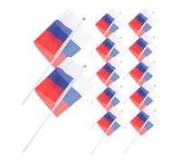 20 Pièces Drapeaux Miniatures à Agiter Accessoires pour Parades Décoration Nationale Portable Festive
