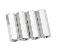 20 Pièces Écrou D Accouplement Hexagonal M5 X 0 8 X 25mm Acier Inoxydable Connecteurs De Tige Filetée Pour Assemblage De Tiges Filetées