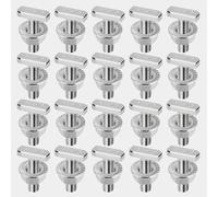 20 Pièces Ecrou M8, Écrou en T Vis en T avec Écrous à Dents De Blocage M8 x 20 mm Pour Rail de Montage Solaire PV Serre Photovoltaïque
