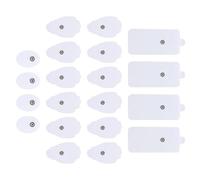 20 Pièces Électrodes Adhésives de Physiothérapie, 3 Formes | Adhérence, Usage Simple, S’adapte au Corps, Gel Silicone Hydrogel pour Électrostimulateur Musculaire Couleur Aléatoire