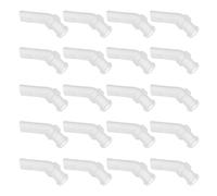 20 Pièces Embout Buccal de Rechange, Silicone Blanc | Valve à Mordiller Détachable, Débit Rapide et Étanche, pour Gourdes, Paille de Gobelet, Utilisation Quotidienne