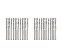 20 Pièces/Ensemble 1/8 Pouces 3.175X25mm Tige 1 Cannelure Carbure Spirale Fraise CNC Outil de Mèche pour Bois PVC Acrylique