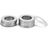 20 pièces/ensemble joint uni de cale Ultra-mince M3 M4 M5 M6 M8 M10 M12 M14 304 rondelle plate Super Ultra mince en acier inoxydable(M8x14x0.3mm)