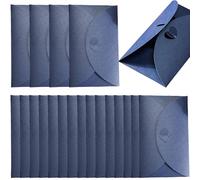20 Pièces Enveloppes Vintage de Papier Nacré avec Fermeture en Forme de Cœur Enveloppes D'invitation Longue Brillantes Enveloppe À Boucle Épaissie Vierges Enveloppe de Luxe en Papier Nacré pour Fêtes