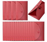 20 Pièces Enveloppes Vintage de Papier Nacré avec Fermeture en Forme de Cœur Enveloppes D'invitation Longue Brillantes Enveloppe À Boucle Épaissie Vierges Enveloppe de Luxe en Papier Nacré pour Fêtes