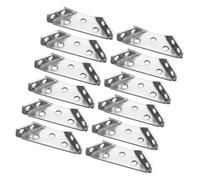 20 Pièces Équerres D’angle en Acier Inoxydable Argenté | Assemblage de Mobilier, Usage Salle de Bains, pour Tiroirs et Fenêtres, Léger, Résistant à Rouille
