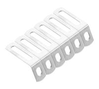 20 Pièces Équerres D'angle en Fer, Support Droit en L | Montage Facile, Format Portable, Finition Argentée, pour Projets de Réparation en Atelier et Maintenance