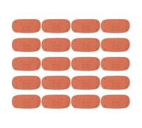 20 Pièces Étiquettes en Cuir Véritable, Étiquettes en Cuir Gaufré avec Trous pour Sacs, Porte - Monnaie et Travaux de Couture, Patchs en Cuir Souple pour Projets DIY et Cadeaux Art (Claybank Upper