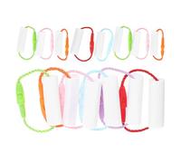 20 Pièces Étiquettes Nominatives Lavables, Imperméables | Surface Vierge des Deux Côtés, Polyester et Plastique, Attaches Polyvalentes, pour Crèche et Maternelle Couleur Aléatoire