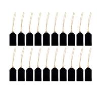 20 Pièces Étiquettes Suspendues, Ardoise Double Face | Format Rectangulaire Pratique, Installation Facile, pour Bocaux, Sachets Présents, Présentoirs Commerciaux et Fêtes