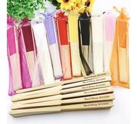 20 Pièces Éventails Pliants Gravés De Mariage Personnalisés, Éventails De Mariage Avec Nom Personnalisé For Les Invités, Éventail Portatif De Fournitures De Mariage De Fête, Décoration De Cadeau