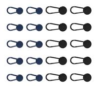 20 Pièces Extension de Bouton pour Jeans Pantalons, Extenseur de Taille en Pantalon, Rallonge de Taille de Pantalon, Extenseur de Taille en Caoutchouc, pour Jeans, Colliers