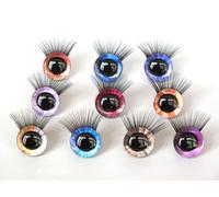 20 pièces - Eyel Option12mm/14mm/16mm/18mm/20mm/25mm/30mm 3D Clair Paillettes sécurité Jouet Yeux Paillettes rondelle-Longue Tige Yeux