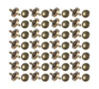 20 Pièces Fermeture Magnétique Double Face 13mm en Métal | Installation sans Colle, Fermeture Silencieuse, Finition Bronze, Style Vintage Rétro pour Bureaux et Bibliothèques