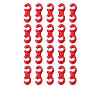 20 pièces fermoirs de câble de vélo de fixation vélos clips de crochet en S rotatifs boucle de ligne de frein pour vélos de route crochet en S rotatif supports en plastique vélo