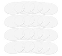 20 Pièces Feuille Acrylique Ronde Transparente, Disques Vierges | Acrylique Clair Haute Transparence, Format Circulaire Solide, pour Créations de Bijoux, Maquettes, Œuvres, Étiquettes et Tags