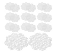 20 Pièces Feuilles de Maille en Plastique, Blanc | Surface Lisse, Bords Sûrs et Base Solide, pour Paquet, Tissage et Écoles