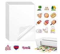 20 Pièces Feuilles Papier Autocollant Imprimante A4 21 X 29,7 CM Transparent Papier Collant Vinyle Imprimable Sticker Paper Waterproof Etiquette Transparente Autocollante pour Imprimante à Jet d'Encre